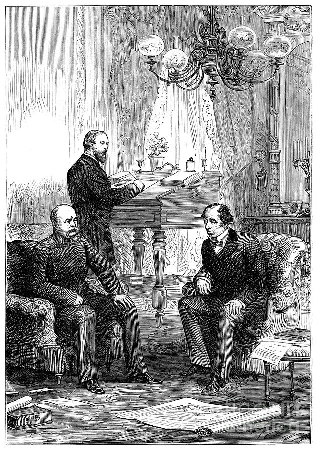 Benjamin Disraeli 1804-1881 Meeting Drawing by Print Collector