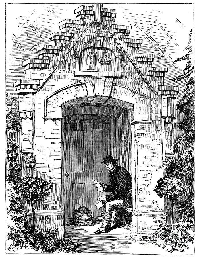 Benjamin Disraeli 1804-1881 Reading Drawing by Print Collector