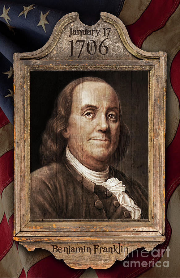 Benjamin Franklin Digital Art by Mark Miller