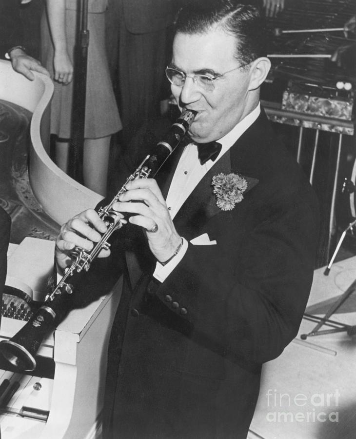 Benny Goodman Playing Clarinet Photograph by Bettmann