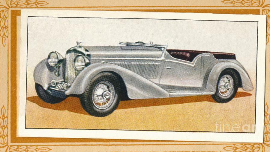 Bentley 3 12-litre Sports Tourer, C1936 Drawing by Print Collector