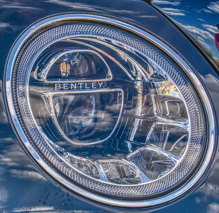 Bentley Bentayga Headlight Photograph by Anthony Giammarino
