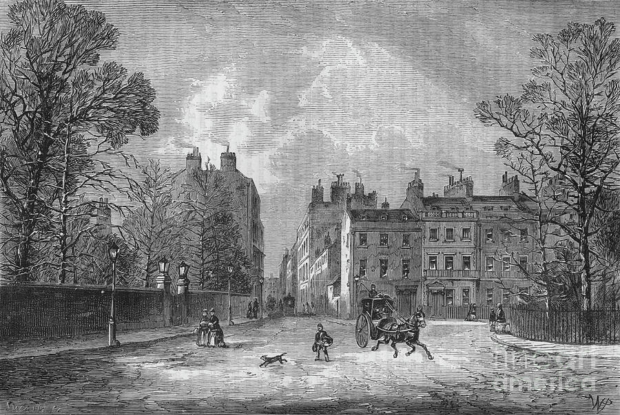 Berkeley Square, Westminster, London Drawing by Print Collector