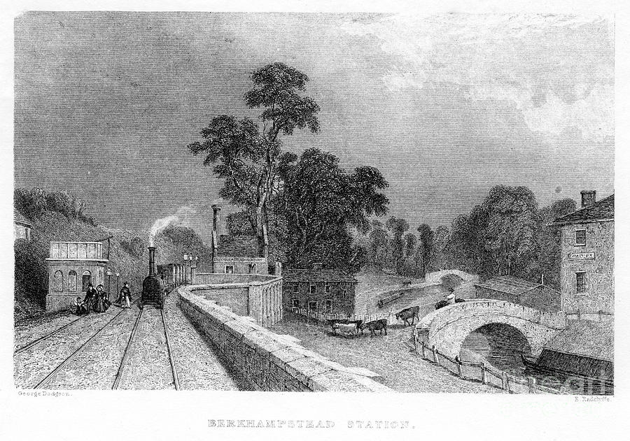 Berkhamsted Station, Hertfordshire Drawing by Print Collector