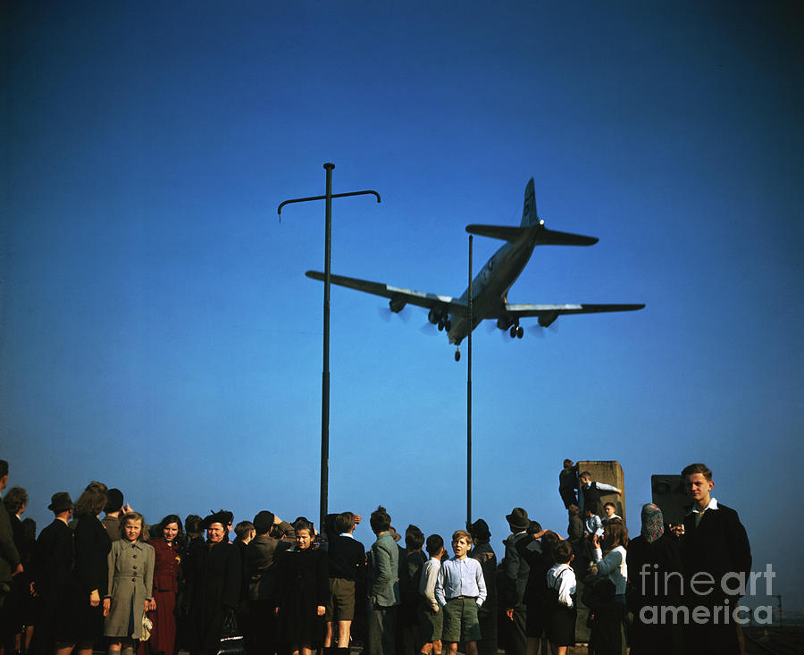 Berlin Residents Watching Airlift Photograph by Bettmann