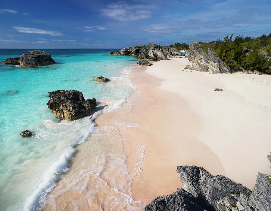 Bermuda, Warwick Parish, South Shore Park, Caribbean, Caribbean Sea, Atlantic Ocean, Chaplin Bay Digital Art by Massimo Ripani