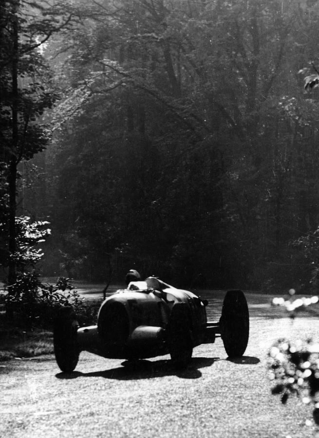 Bernd Rosemeyer Driving An Auto Union Photograph by Heritage Images