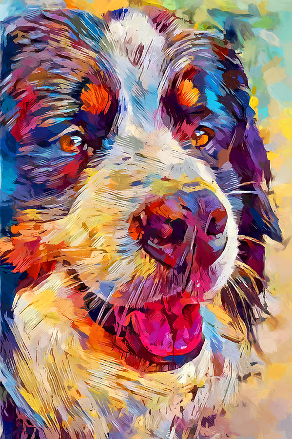 Bernese Mountain Dog 2 Painting by Chris Butler
