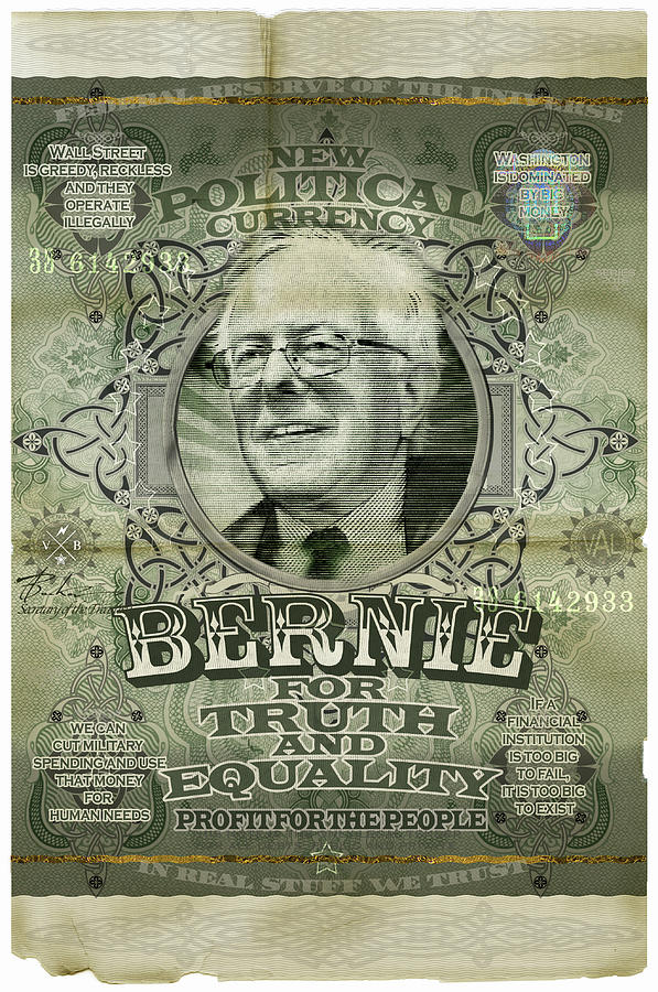 Presidential Candidate Painting - Bernie07 by Val Bochkov