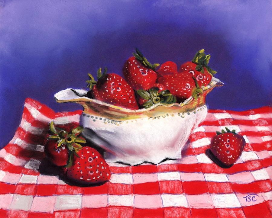 Berries in a Bowl Painting by Tammy Crawford
