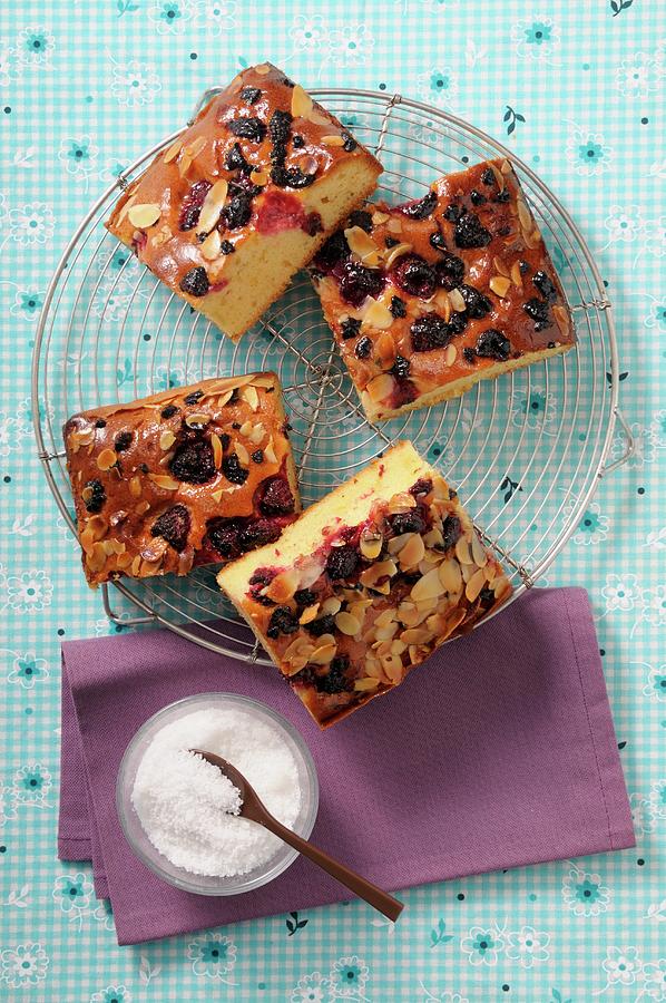 Berry And Almond Cake Photograph by Jean-christophe Riou