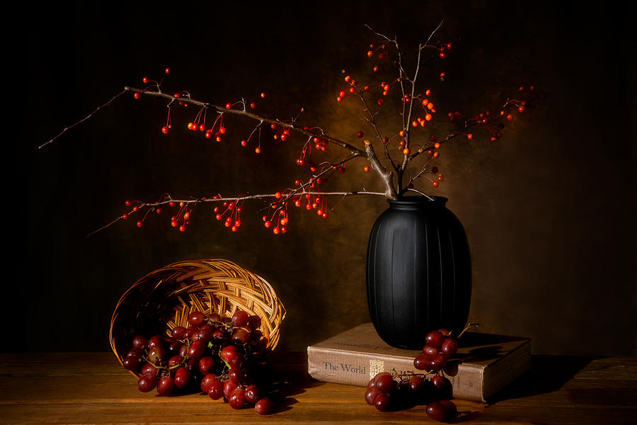 Still Life Photograph - Berry  And Grape by Dennis Zhang