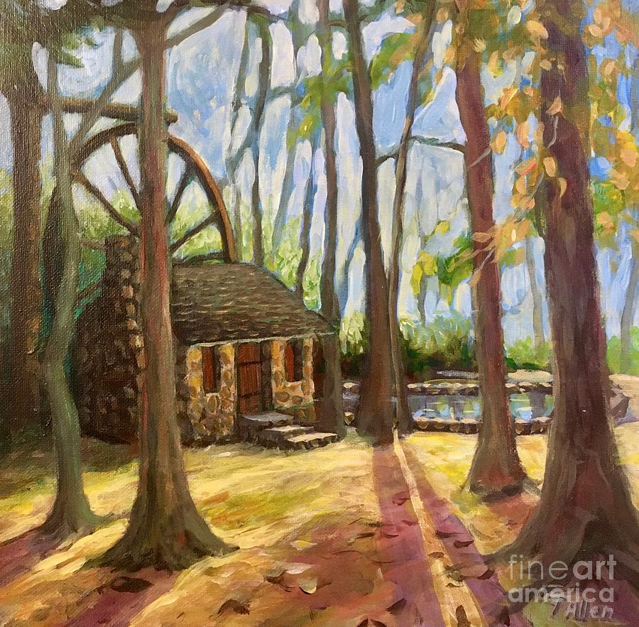 Berry College Mill Painting by Gretchen Allen