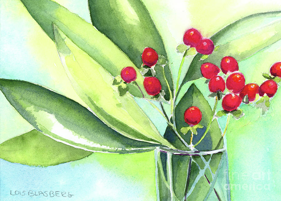 Berry Good Painting by Lois Blasberg