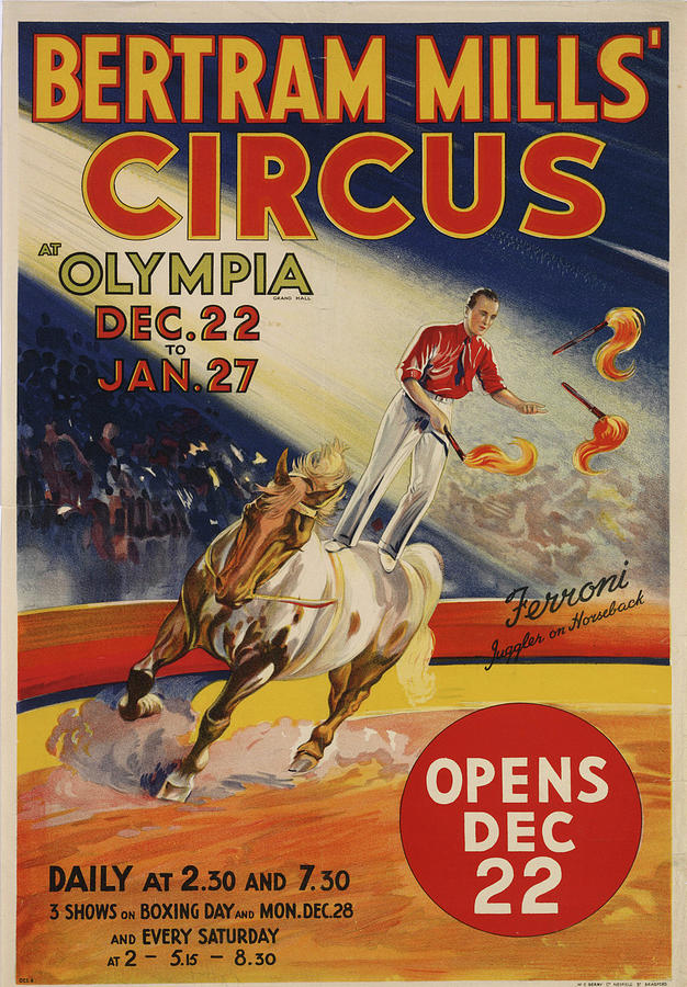 Bertram Mills Circus by Vintage Apple Collection - Fine Art America