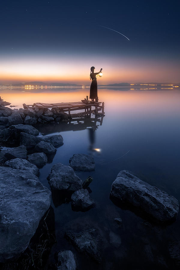 Beside The Lake Photograph by Yanming Zao