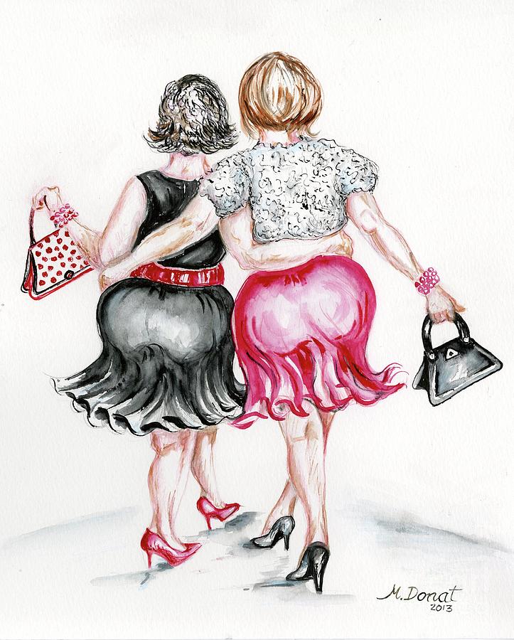 Best Booties Painting by Margaret Donat