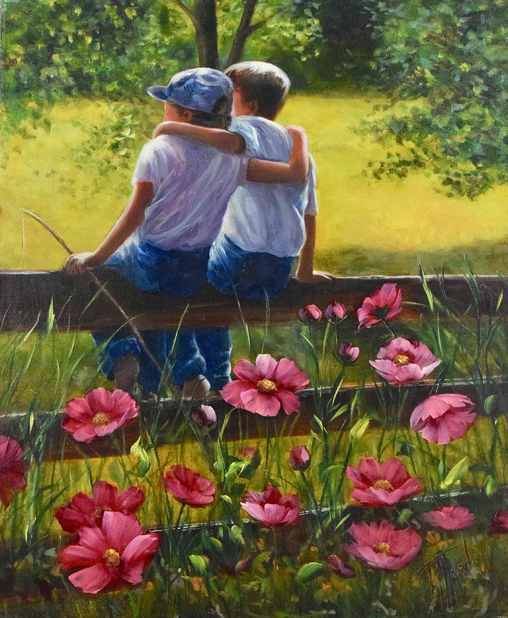 Best Buddies  Painting by Lynne Pittard