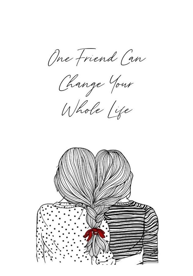 friendship drawings quotes