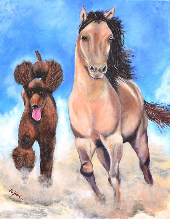 Best Friends Forever Painting by Evi Green