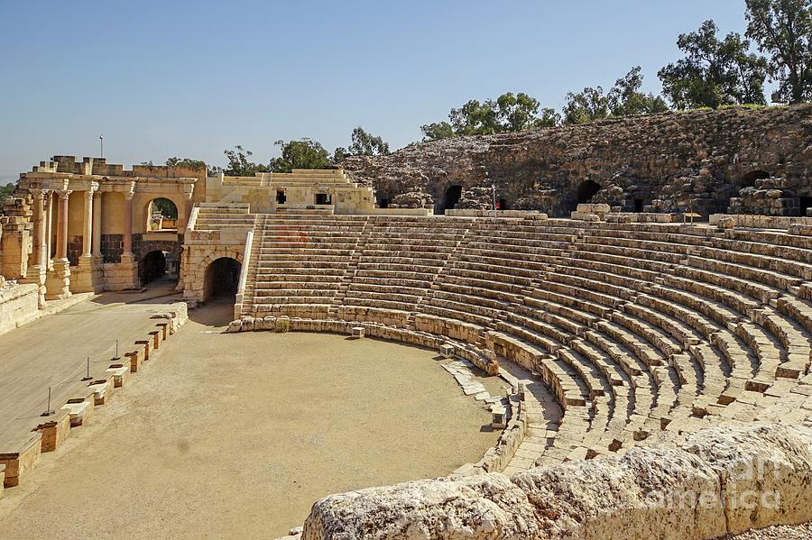 Bet Shean Roman Theatre Photograph by Photostock-israel/science Photo Library