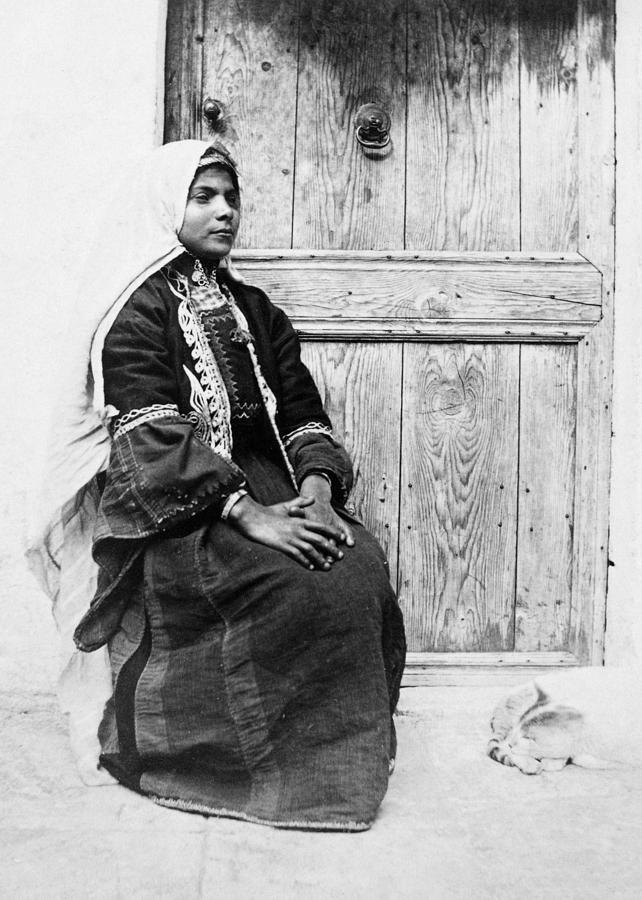 Bethlehem Girl in 1875 Photograph by Munir Alawi