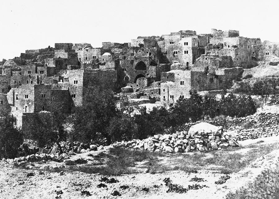 Bethlehem in 1854 Photograph by Munir Alawi