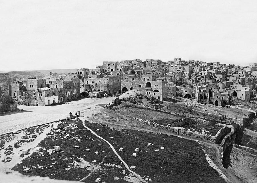 Bethlehem in 1866 Photograph by Munir Alawi