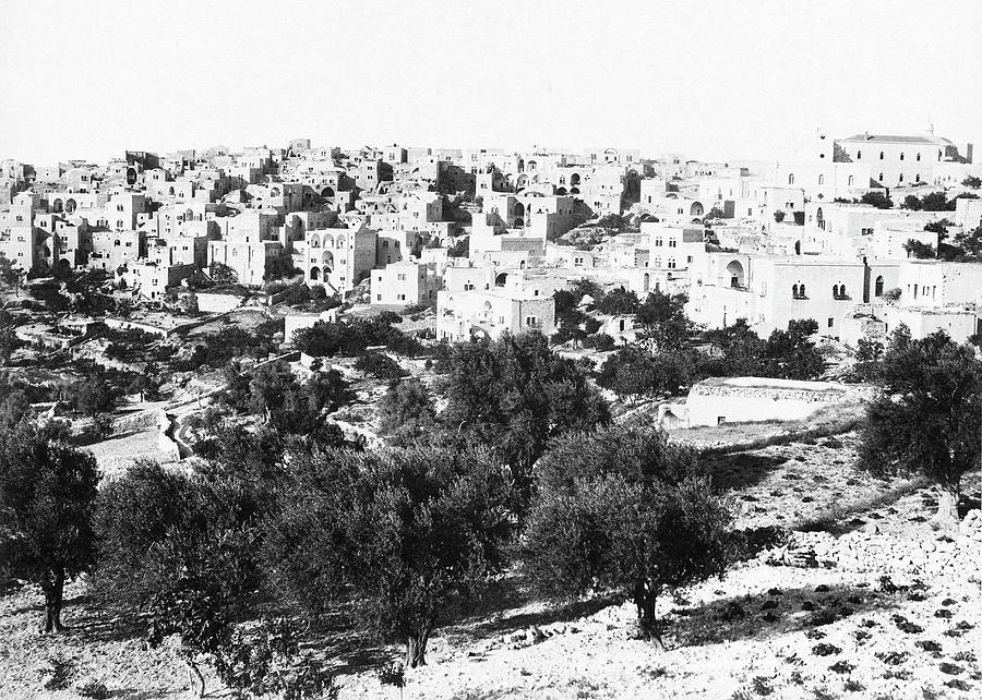 Bethlehem in 1895 Photograph by Munir Alawi