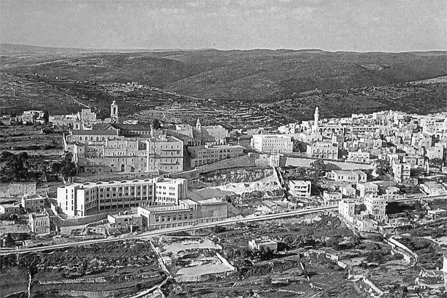 Bethlehem in Black and White Photograph by Munir Alawi