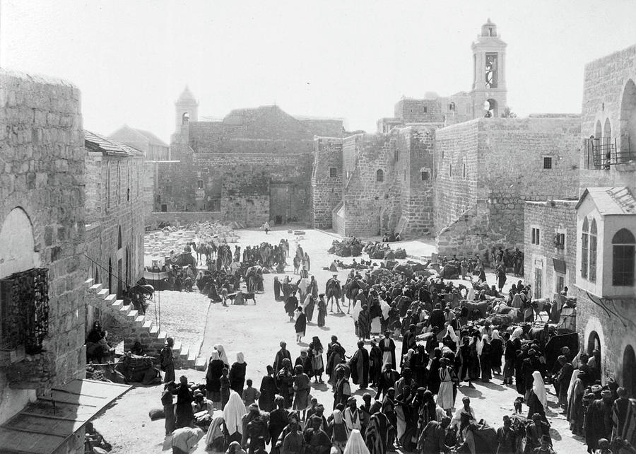 Bethlehem Manger Square 1894 Photograph by Munir Alawi
