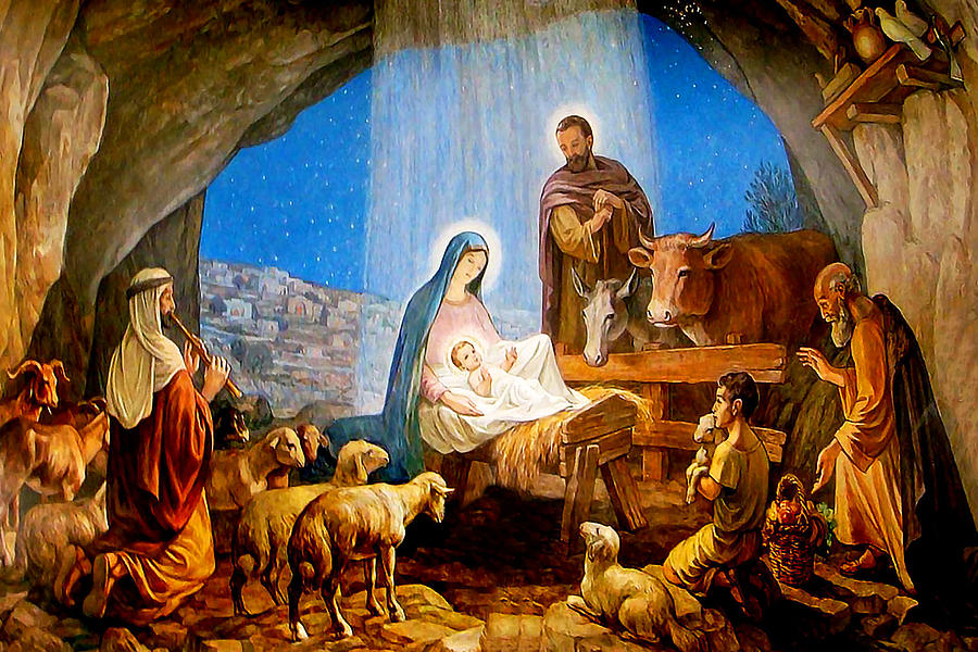 Bethlehem Nativity Painting Photograph by Munir Alawi
