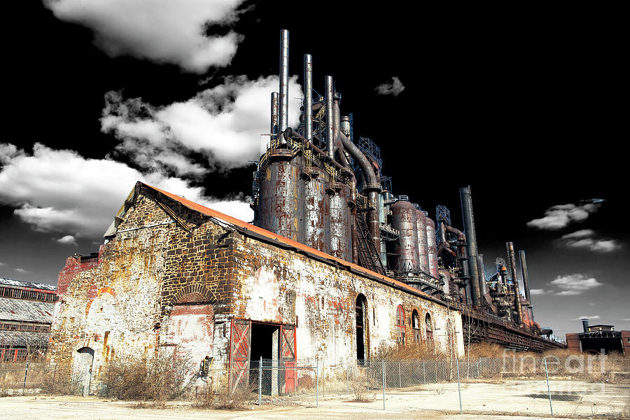 Bethlehem Steel Mill Fusion Photograph by John Rizzuto
