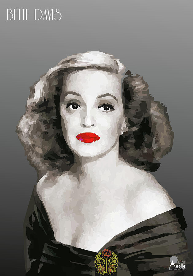 BETTE DAVIS Draw Digital Art by Joaquin Abella | Fine Art America