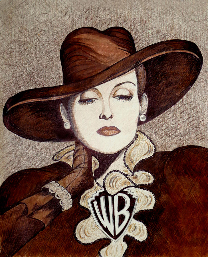 Bette Davis The Warner Brothers Years Drawing by Tara Hutton