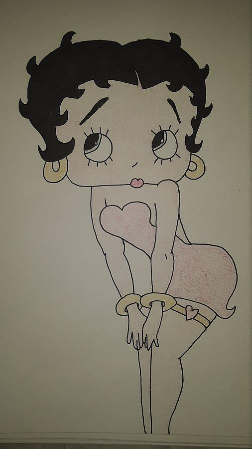 Betty Boop Drawing by Lovvadaartist Fine Art America