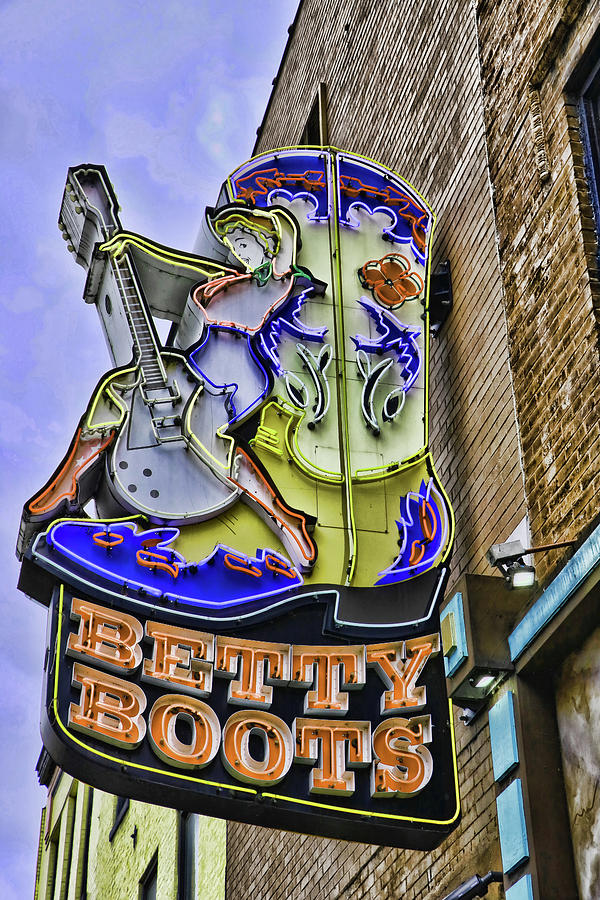 Nashville Photograph - Betty Boots # 2 - Nashville by Allen Beatty
