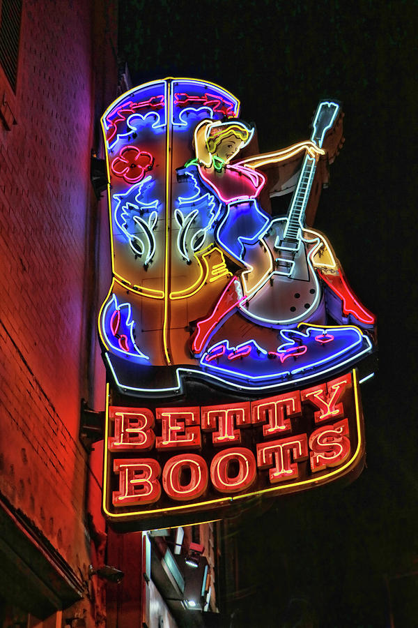 Betty Boots # 3 - Nashville Photograph by Allen Beatty