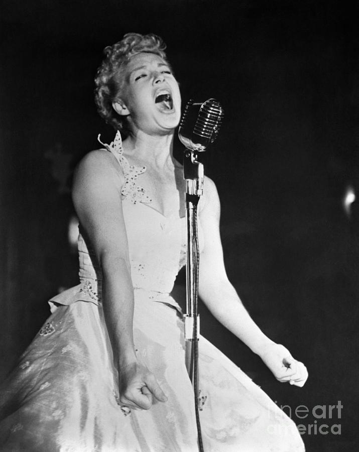 Betty Hutton Singing by Bettmann