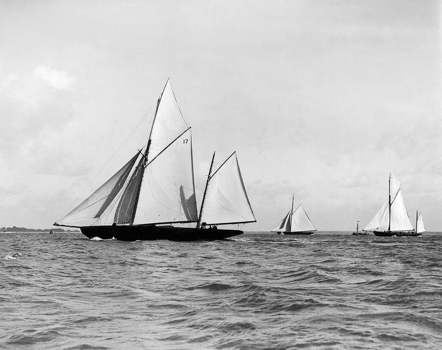 Between 1950 And 1960, The Schooner Photograph by Keystone-france