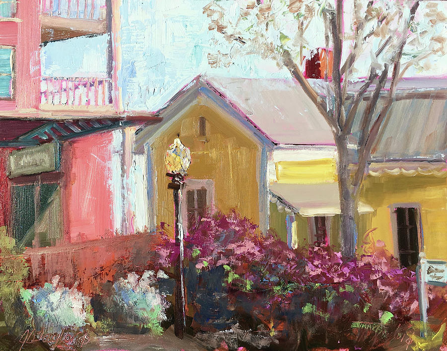 Architecture Painting - Between Pink And Yellow by Jennifer Stottle Taylor