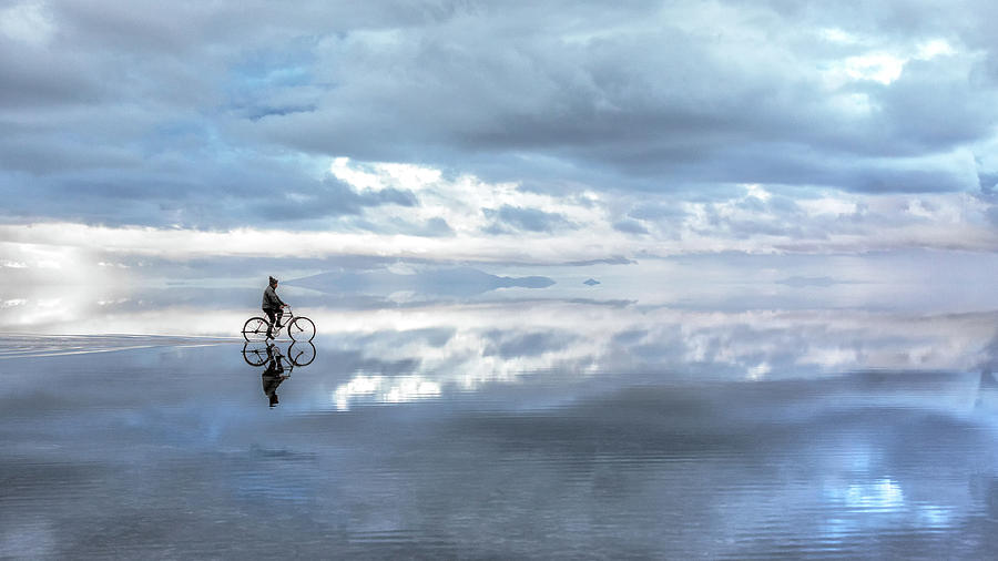 Between Sky and Earth 2 Salar De Uyuni Photograph by Alex Mironyuk