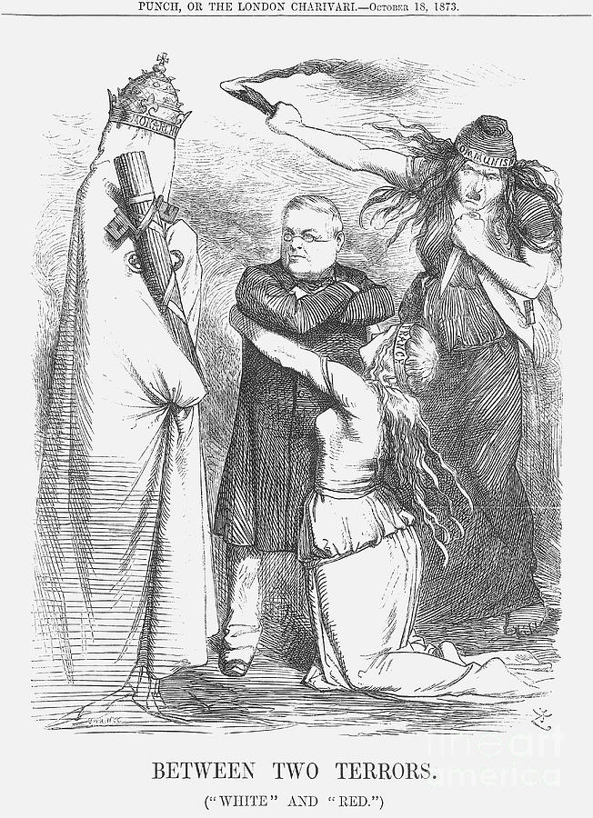 Between Two Terrors, 1873. Artist Drawing by Print Collector