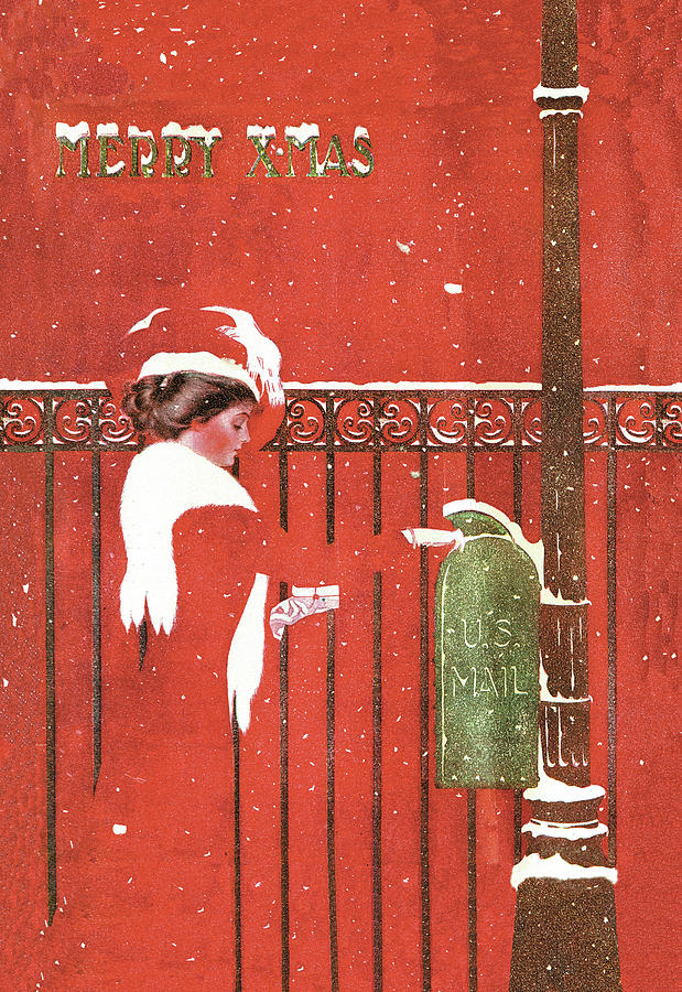Between You, Me and the Lamp Post Painting by C. Coles Phillips