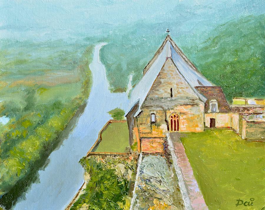 Beynac Chateau Chapel Painting by Dai Wynn
