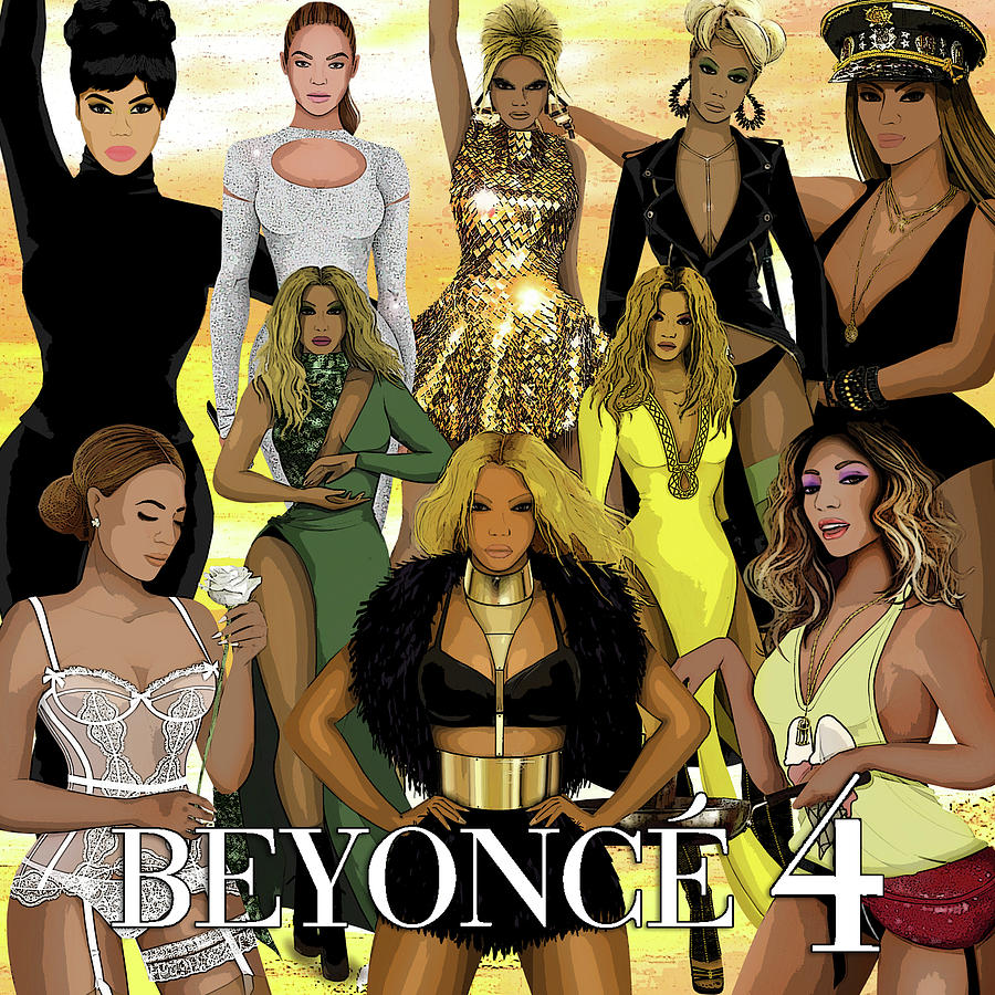 Beyonce - 4 - ALBUM Digital Art by Bo Kev