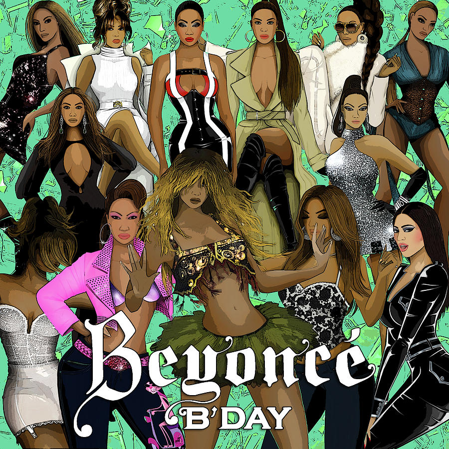 Beyonce - BDay - ALBUM Digital Art by Bo Kev