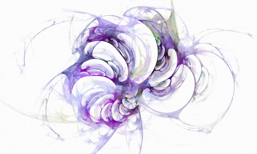 Beyond Abstraction Purple Digital Art by Don Northup