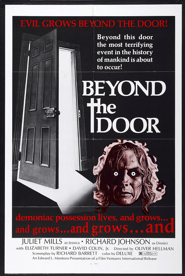 Beyond The Door 1974 Vintage Movie Poster Digital Art By Old Vintique