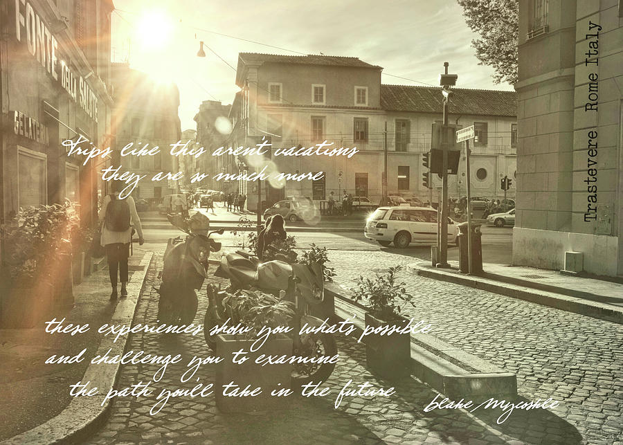 BEYOND THE TIBER quote Photograph by Jamart Photography